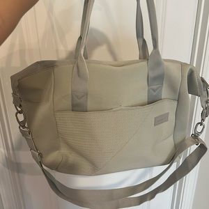 Vooray neoprene, gray gym duffel bag with separate small bag